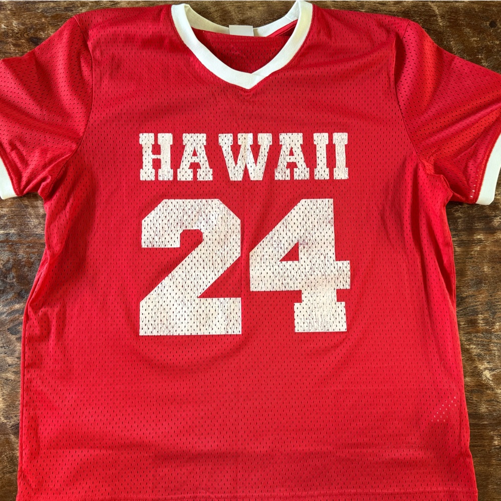 Red Hawaii 24 Men's Mesh Short Sleeve Tee